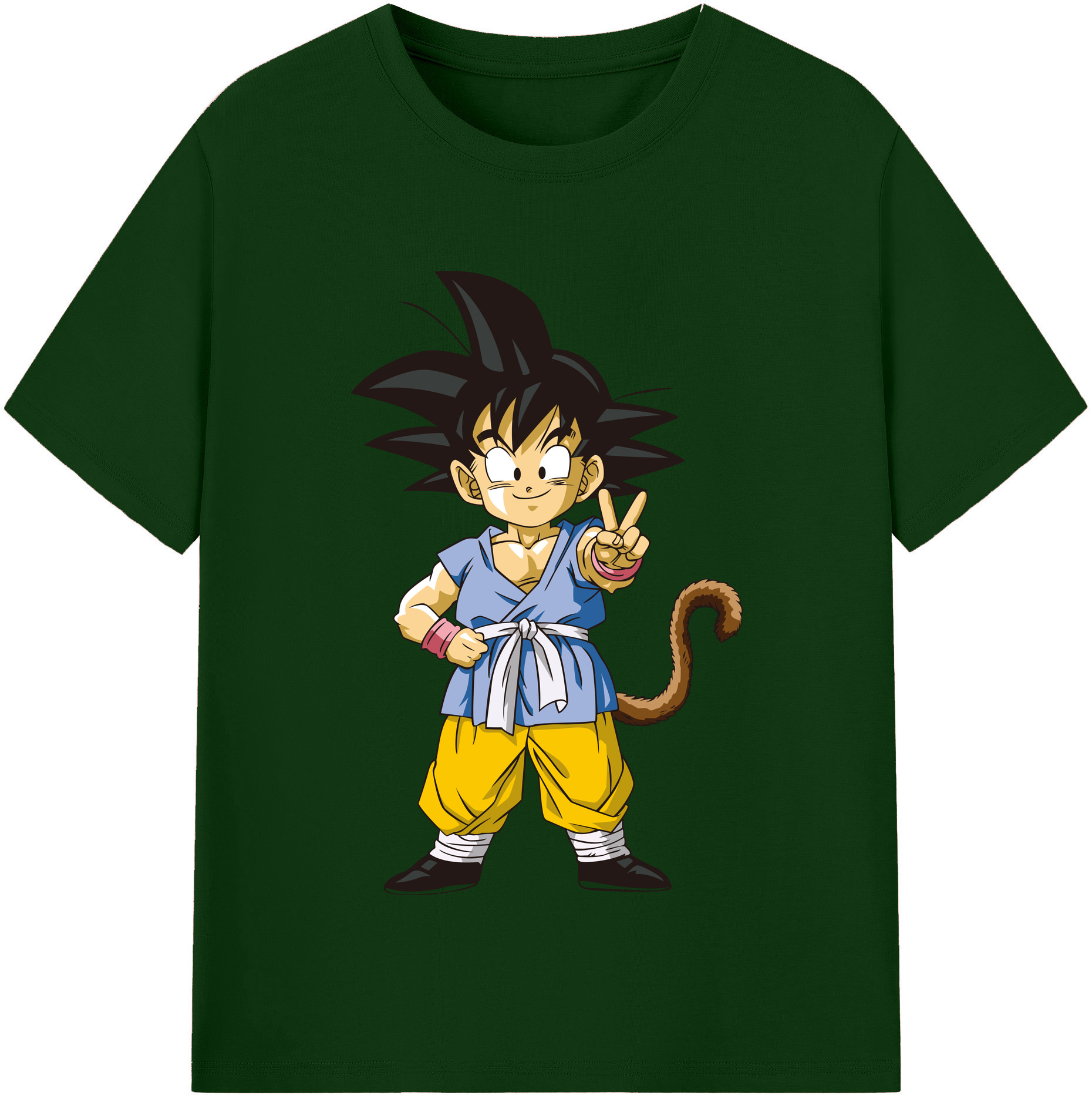 （画像用） ドラゴンボール 孫悟空（そん ごくう）Son Goku カカロット DRAGON BALL Kakarotto 綿100％半袖Tシャツ（フロントプリント）